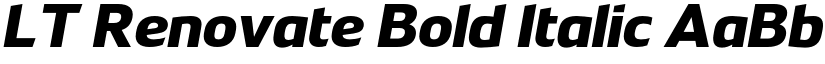 LT Renovate Bold Italic font
