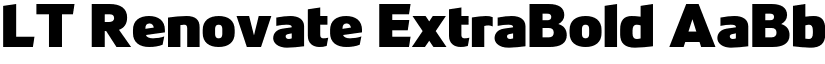 LT Renovate ExtraBold font