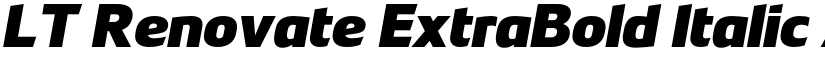 LT Renovate ExtraBold Italic font