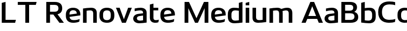 LT Renovate Medium font