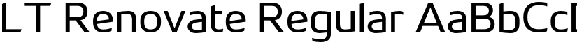 LT Renovate Regular font