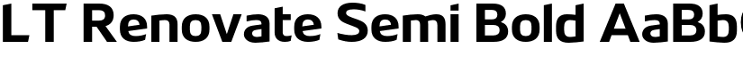 LT Renovate Semi Bold font