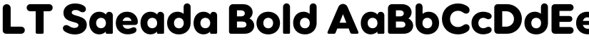 LT Saeada Bold font