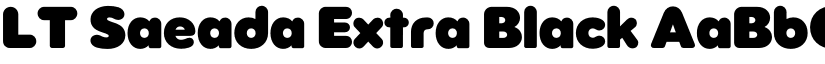 LT Saeada Extra Black font