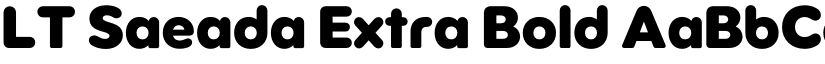 LT Saeada Extra Bold font