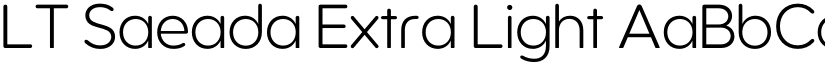 LT Saeada Extra Light font