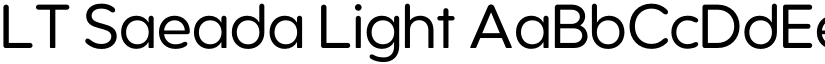 LT Saeada Light font