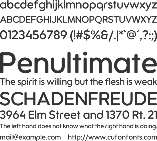 LT Saeada font preview