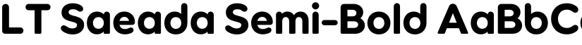 LT Saeada Semi-Bold font