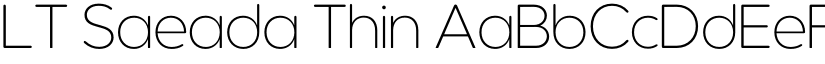 LT Saeada Thin font