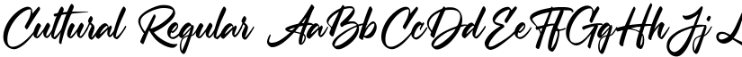 Cultural Regular font