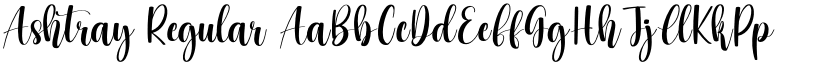 Ashtray Regular font