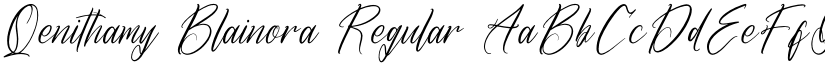 Qenithamy Blainora Regular font