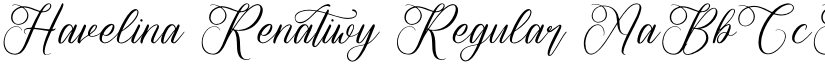 Havelina Renatiwy Regular font