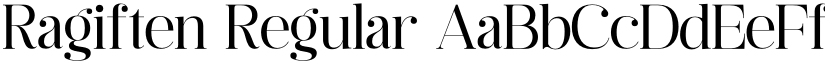 Ragiften Regular font
