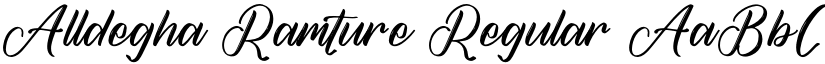 Alldegha Ramture Regular font