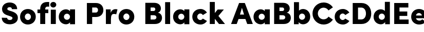Sofia Pro Black font