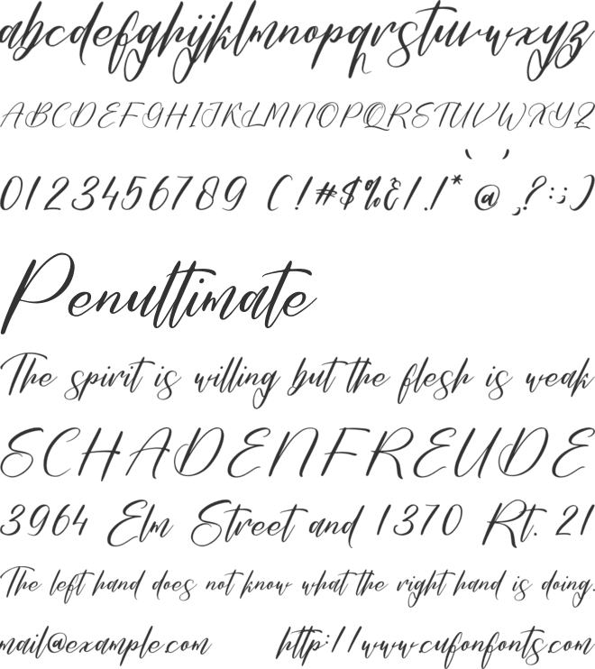 Brasteny Quilerma font preview