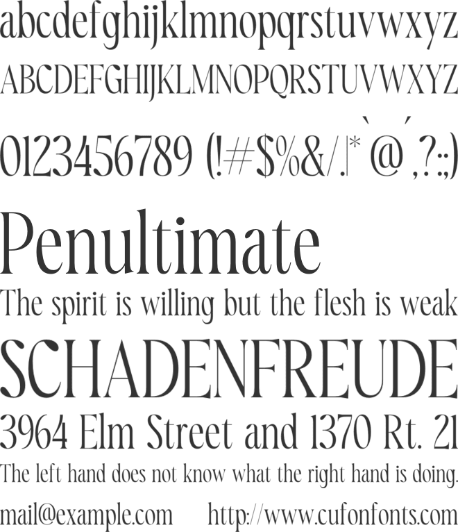 Royaltens font preview