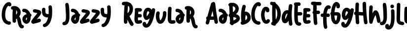 Crazy Jazzy Regular font
