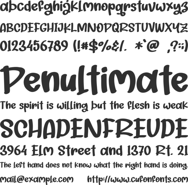 Playful Yellow - Personal Use font preview