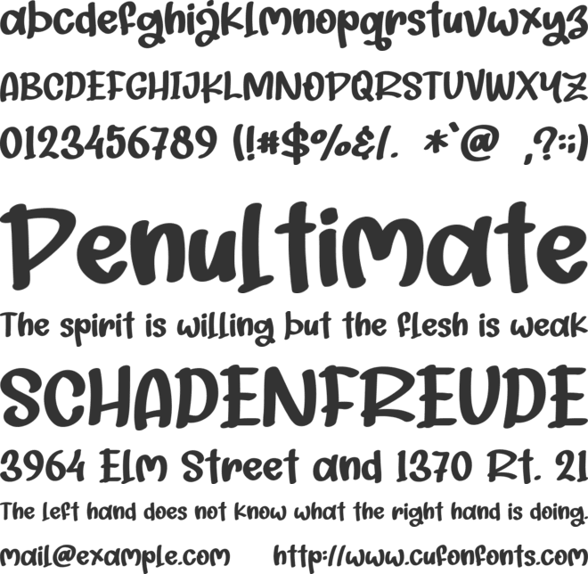 Playful Yellow - Personal Use font preview