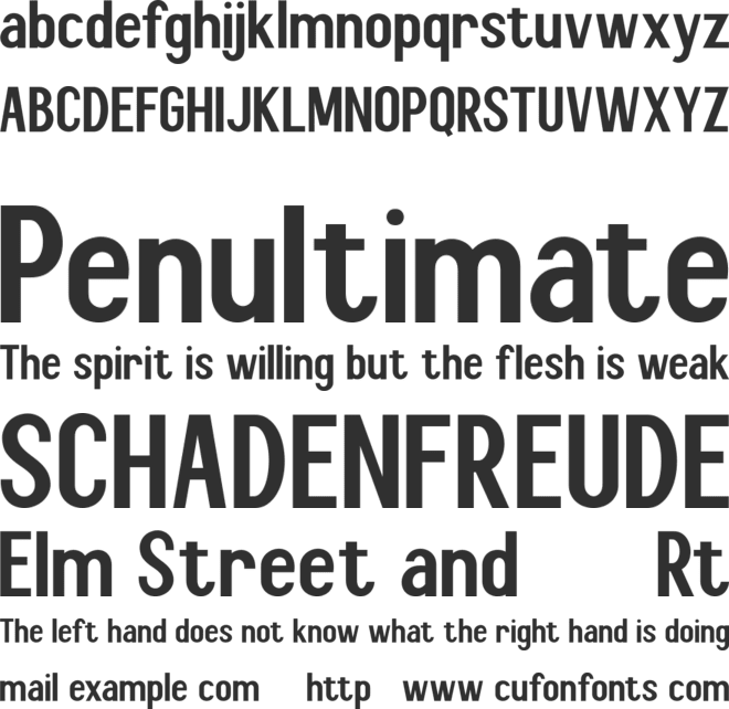 Choleric font preview