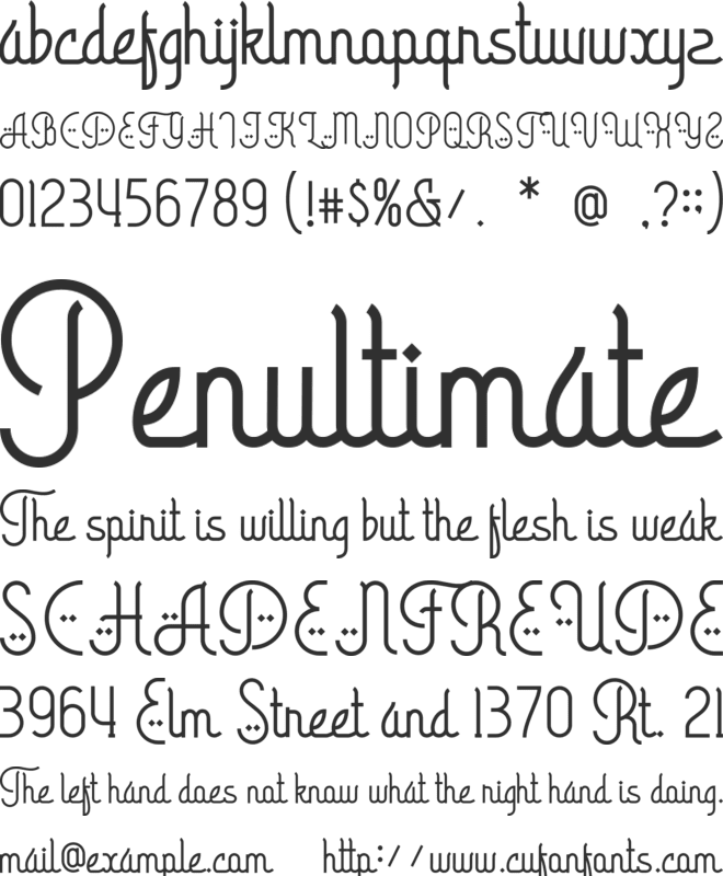 Arabic Calligraphy font preview