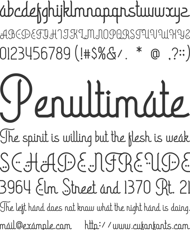 Arabic Calligraphy font preview