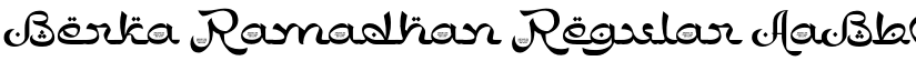 Berka Ramadhan Regular font