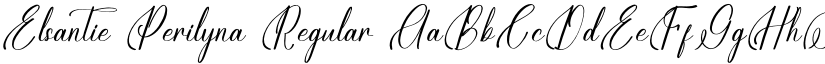 Elsantie Perilyna Regular font