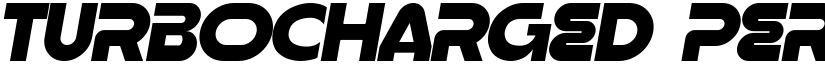 Turbocharged Personal Use font