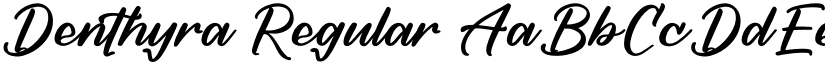 Denthyra Regular font