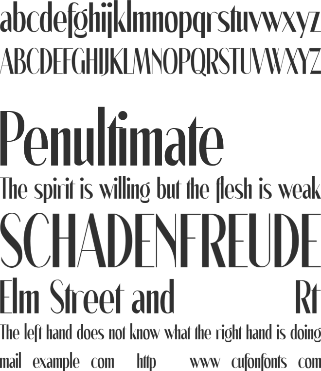 Hegmes font preview