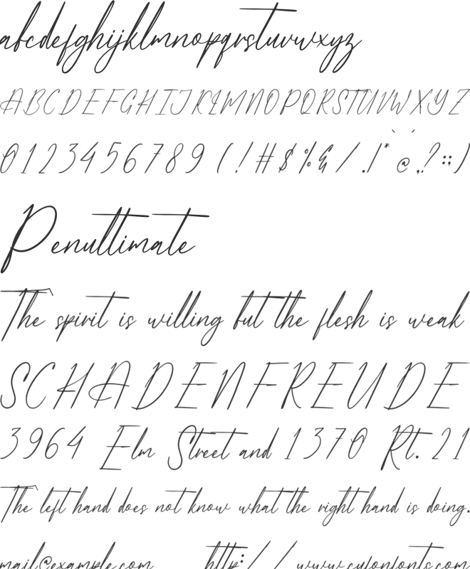 Alfinstare Qobylatin font preview
