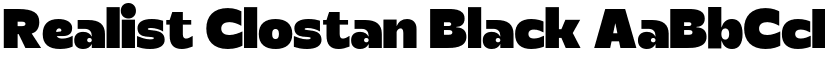 Realist Clostan Black font