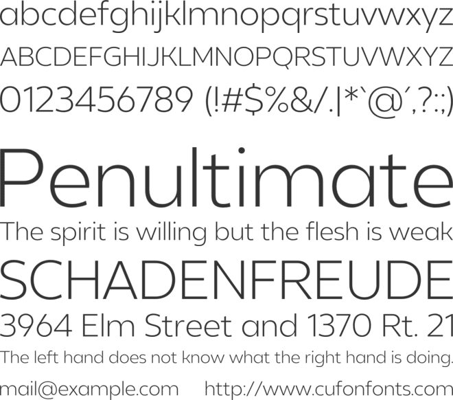 Revolin font preview