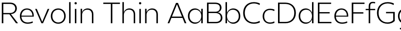 Revolin Thin font