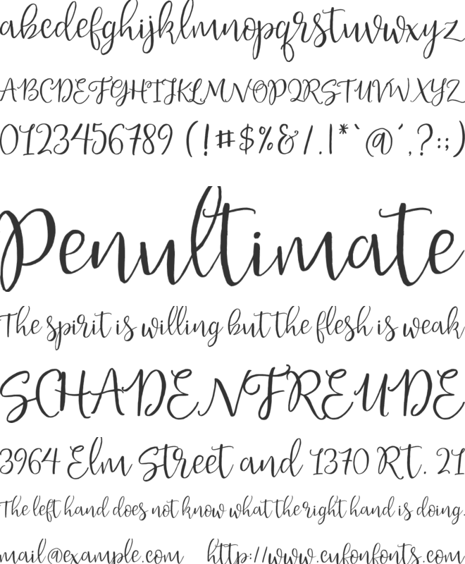 Hello Flarinda font preview