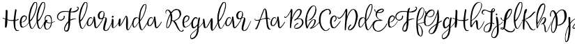 Hello Flarinda Regular font