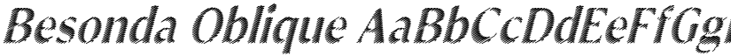 Besonda Oblique font