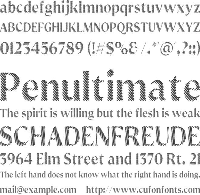 Besonda font preview