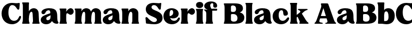 Charman Serif Black font