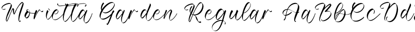 Morietta Garden Regular font