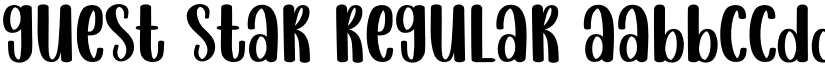 Guest Star Regular font