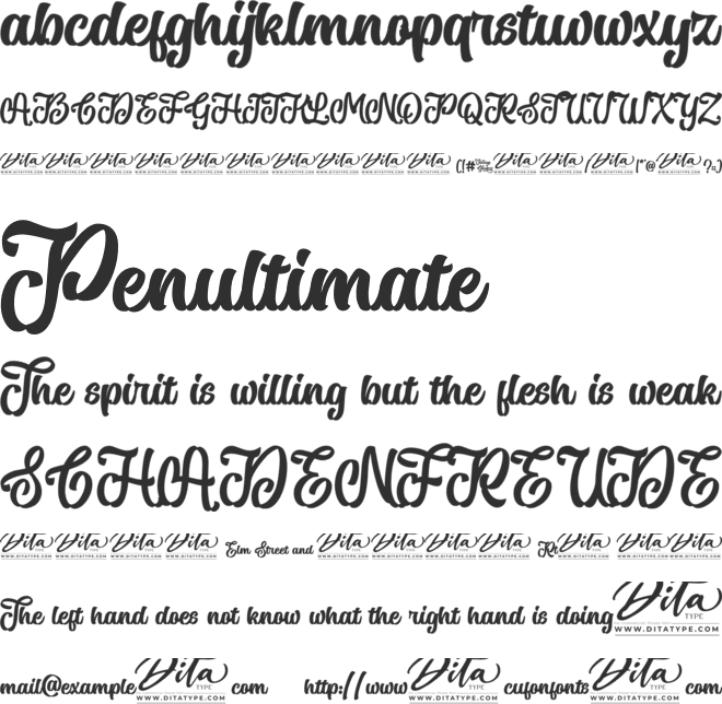 Vintage Glader Personal Use font preview