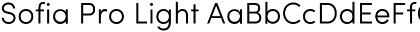 Sofia Pro Light font