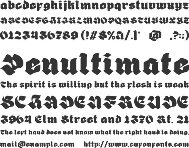 Giant Black font preview