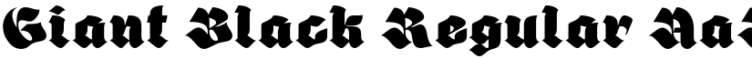Giant Black font download