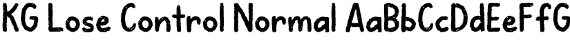 KG Lose Control Normal font